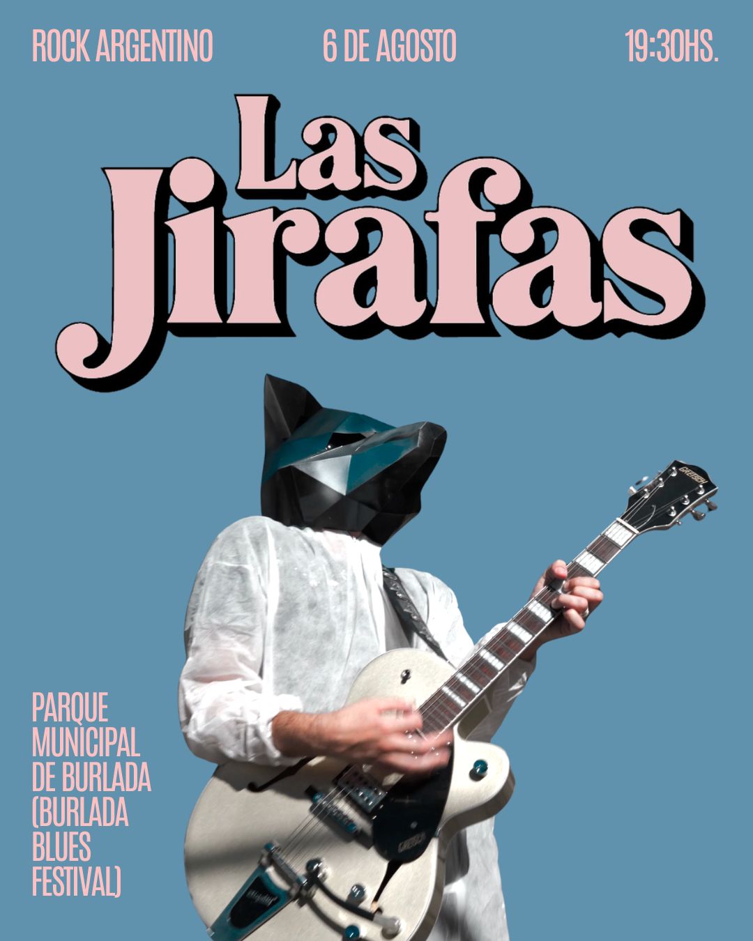 Concierto de Las Jirafas en el Burlada Blues Festival el 6 de agosto